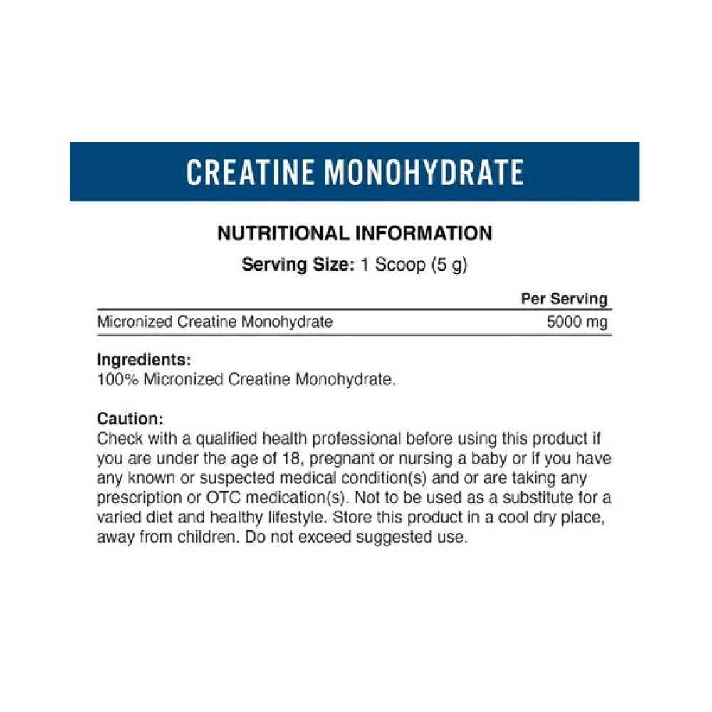 Креатин моногідрат Applied Nutrition Creatine Monohydrate 500 g /100 servings/ Unflavored