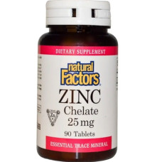 Мікроелемент Цинк Natural Factors Zinc Chelate 25 mg 90 Tabs