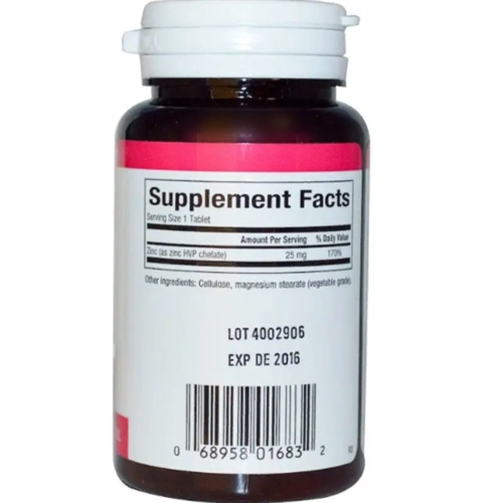Мікроелемент Цинк Natural Factors Zinc Chelate 25 mg 90 Tabs