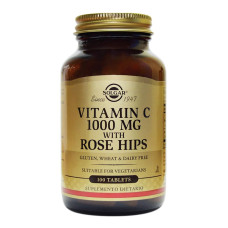 Вітамін C Solgar Vitamin C with Rose Hips 1000 mcg 100 Tabs