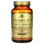Вітамін D Solgar Vitamin D3 (Cholecalciferol) 1000 IU 25 mcg 250 Softgels