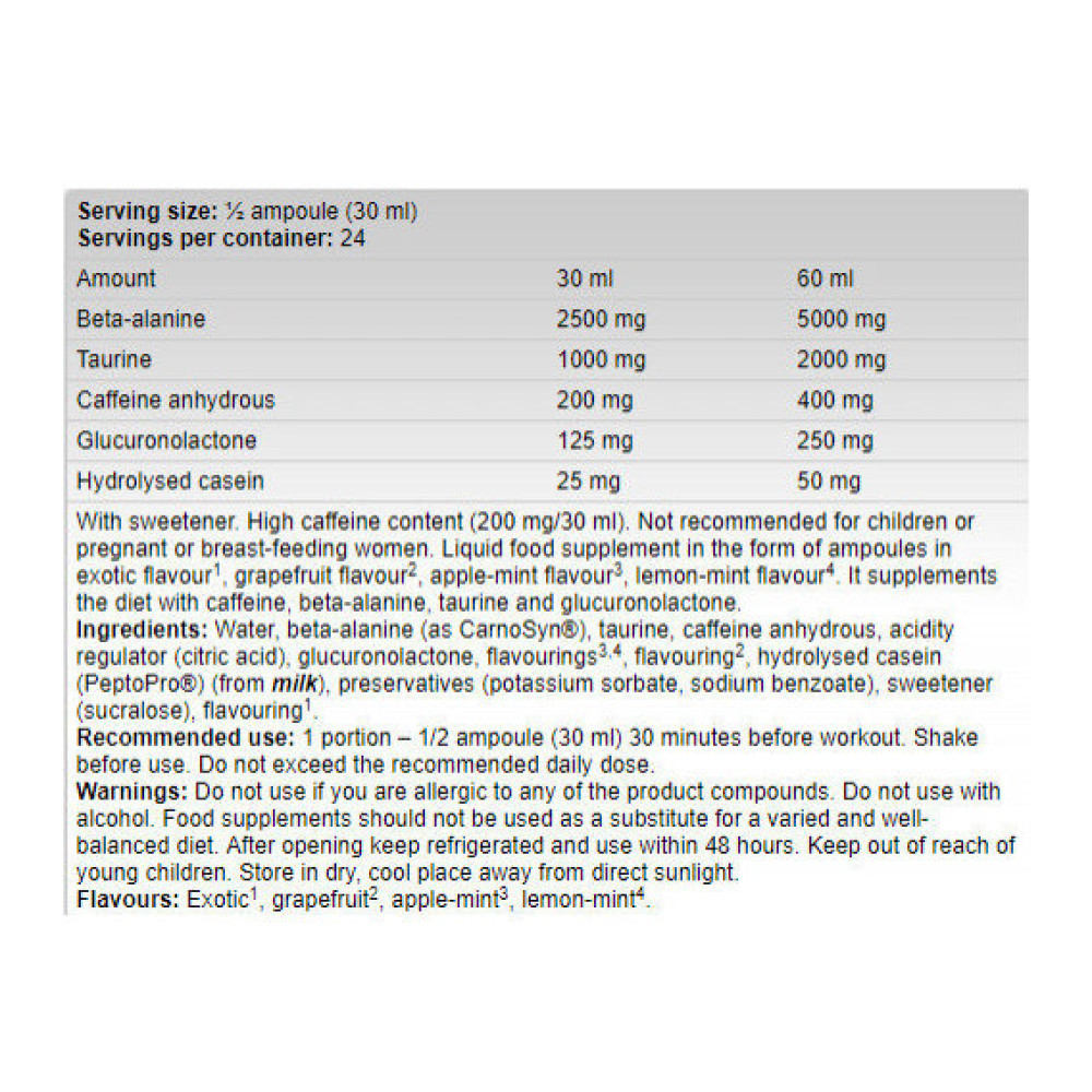 Комплекс до тренування Fitness Authority Xtreme Napalm Igniter Shot 120 ml /4 servings/ Passion fruit