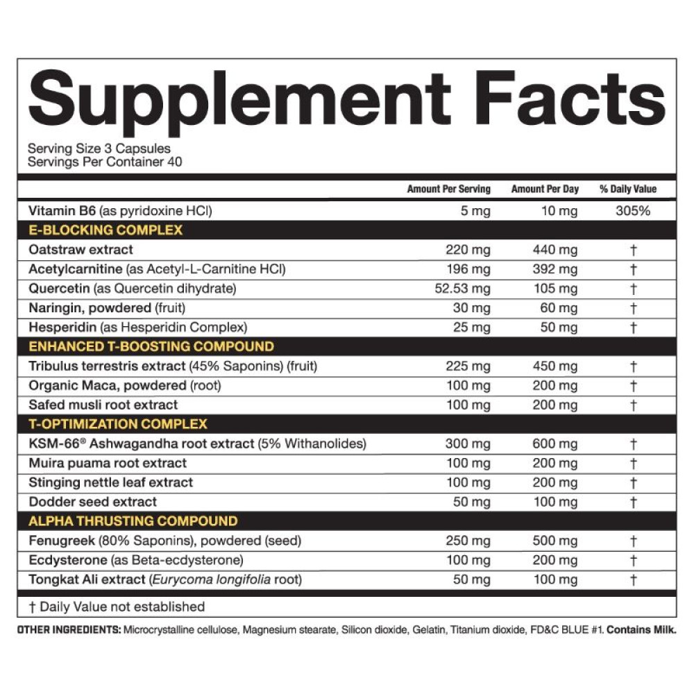 Комплексний тестостероновий препарат Magnum Nutraceuticals Thrust 120 Caps