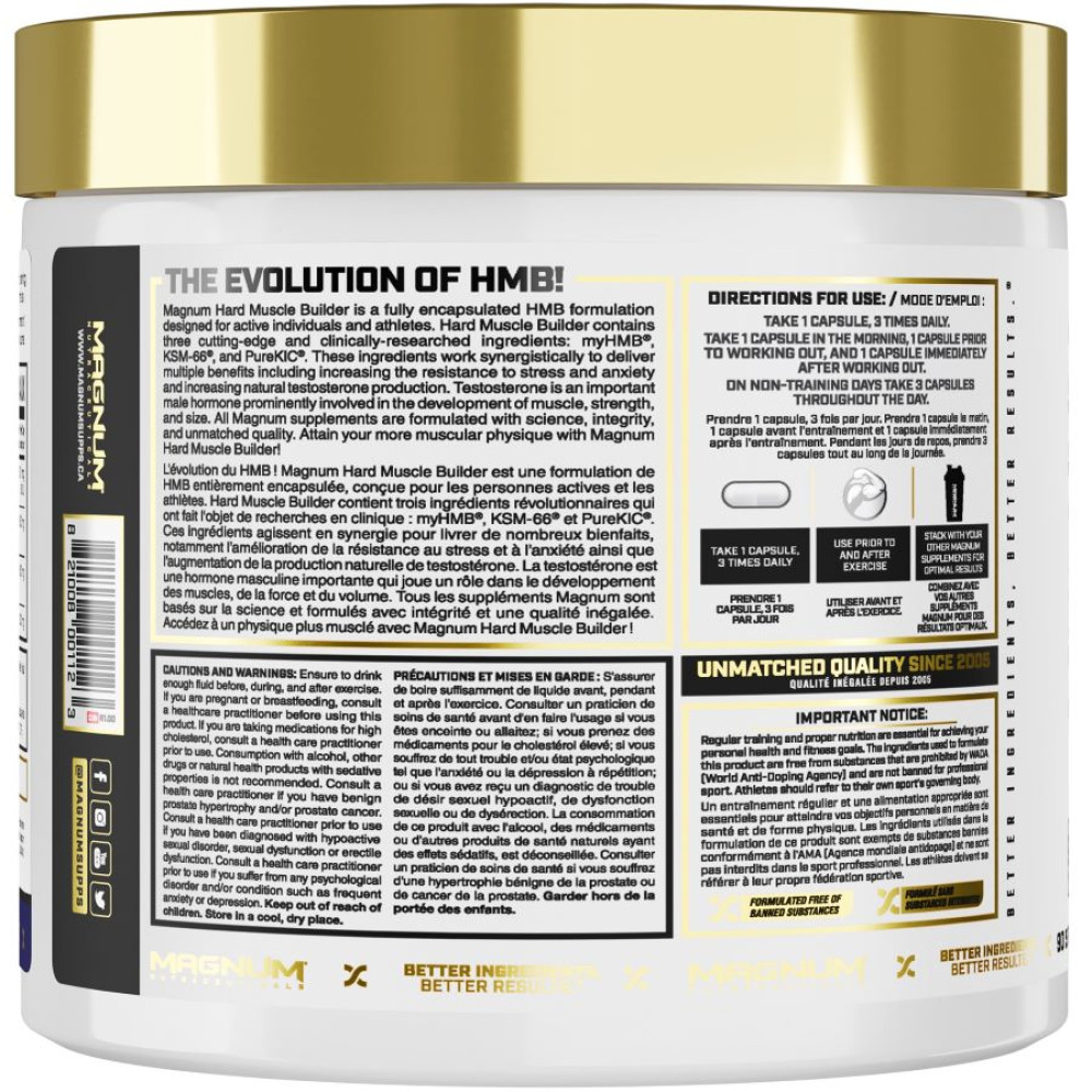 Комплексний тестостероновий препарат Magnum Nutraceuticals Hard Muscle Builder 90 Caps