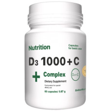 Мультивітаміни EntherMeal D3 1000 + С Complex 60 Caps