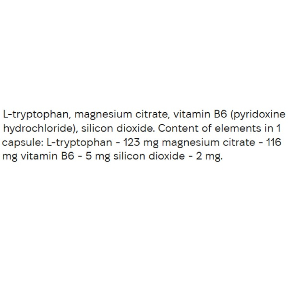 Триптофан EntherMeal L-Tryptophan And Mg B6 60 Caps