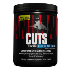Комплексний жироспалювач Universal Nutrition Animal Cuts 248 g /42 servings/ Blue ice pop