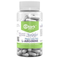 Аргінін для спорту Stark Pharm Stark L-Arginine Mega caps 500 mg 100 Caps
