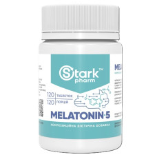 Мелатонін для спорту Stark Pharm Stark Melatonin 5 mg 120 Tabs
