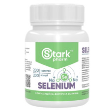 Мікроелемент Селен для спорту Stark Pharm Stark Selenium 200 mcg 200 Tabs
