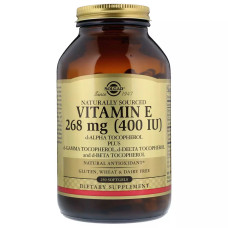 Вітамін E Solgar Natural Vitamin E 400 IU Pure d-Alpha Tocopherol 250 Softgels