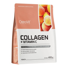 Хондропротектор (для спорту) OstroVit Collagen And Vitamin C 400 g /40 servings/ Peach