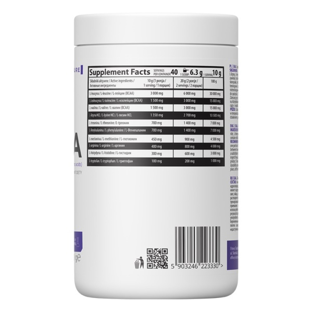 Амінокомплекс для спорту OstroVit EAA 400 g /40 servings/ Strawberry