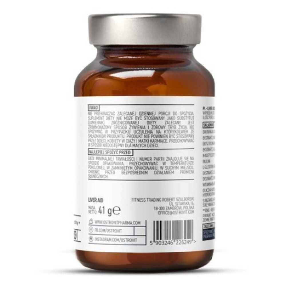 Натуральна добавка для спорту OstroVit Pharma Liver Aid 90 Caps