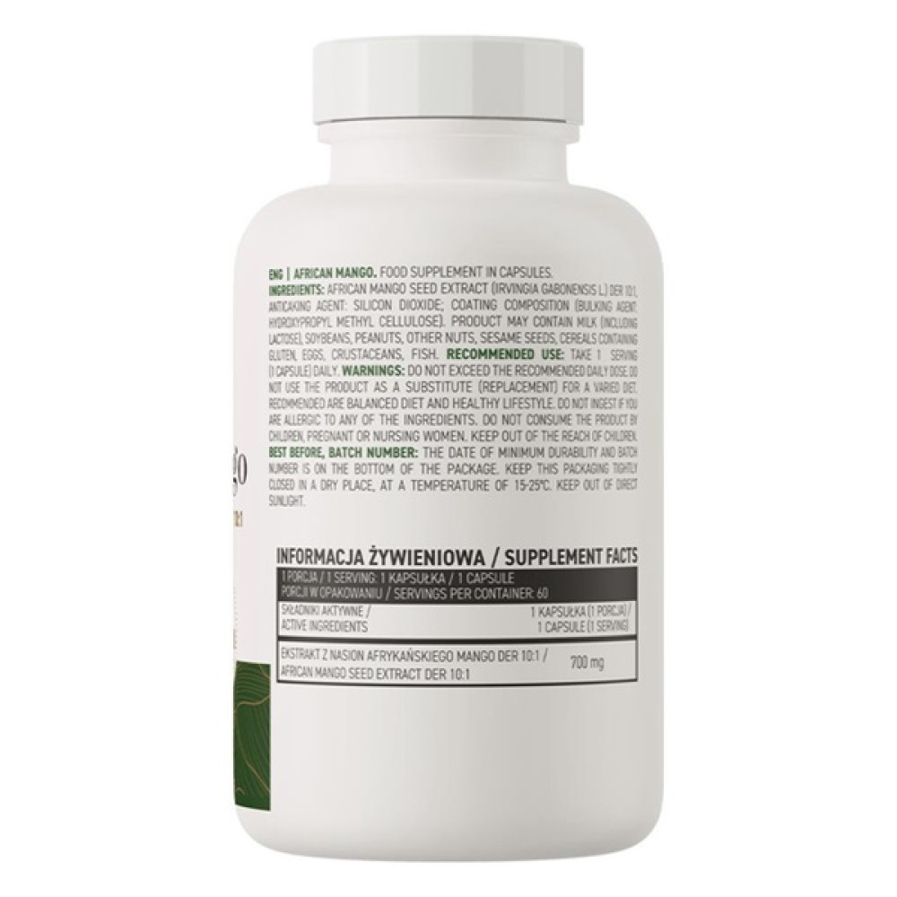 Комплексний жироспалювач OstroVit Vege African Mango 60 Veg Caps