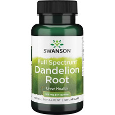 Комплекс для профілактики печінки Swanson Dandelion 515 mg 60 Caps
