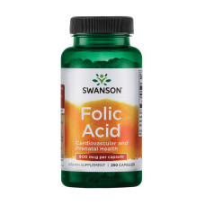 Фолієва кислота Swanson Folic Acid 800 mcg 250 Caps