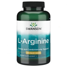 Аргінін Swanson L-Arginine 500 mg 100 Caps