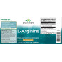 Аргінін Swanson L-Arginine 500 mg 100 Caps