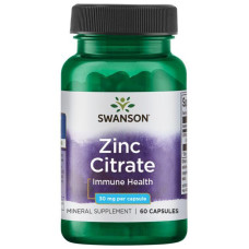 Мікроелемент Цинк Swanson Zinc Citrate 30 mg 60 Caps