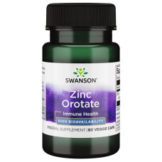 Мікроелемент Цинк Swanson Zinc Orotate 10 mg 60 Veg Caps