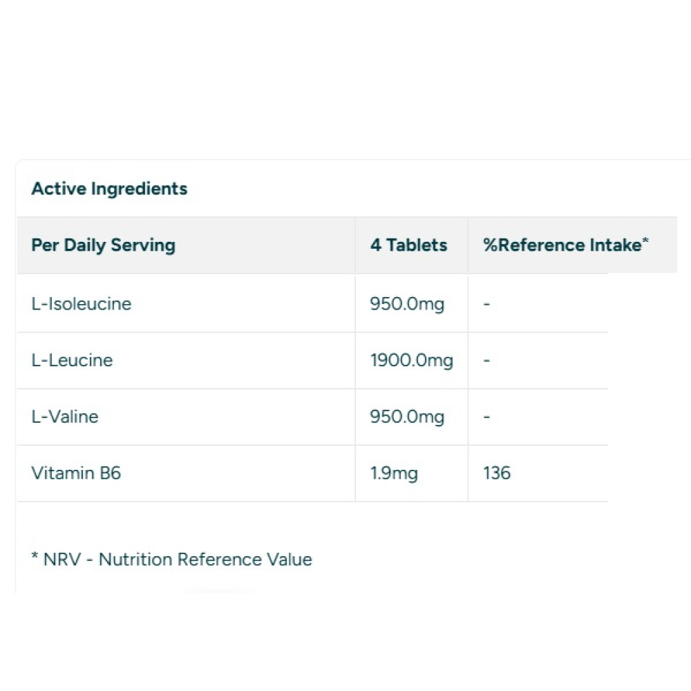 Амінокислота BCAA для спорту MyProtein Essential BCAA 270 Tabs