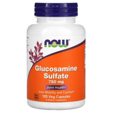 Препарат для суглобів та зв'зок NOW Foods Glucosamine Sulfate 750 mg 120 Veg Caps