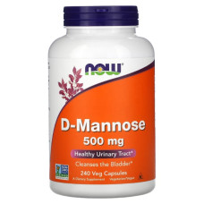 Урологічний препарат NOW Foods D-Mannose 500 mg 240 Veg Caps