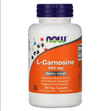 Карнозін NOW Foods L-Carnosine 500 mg 100 Veg Caps