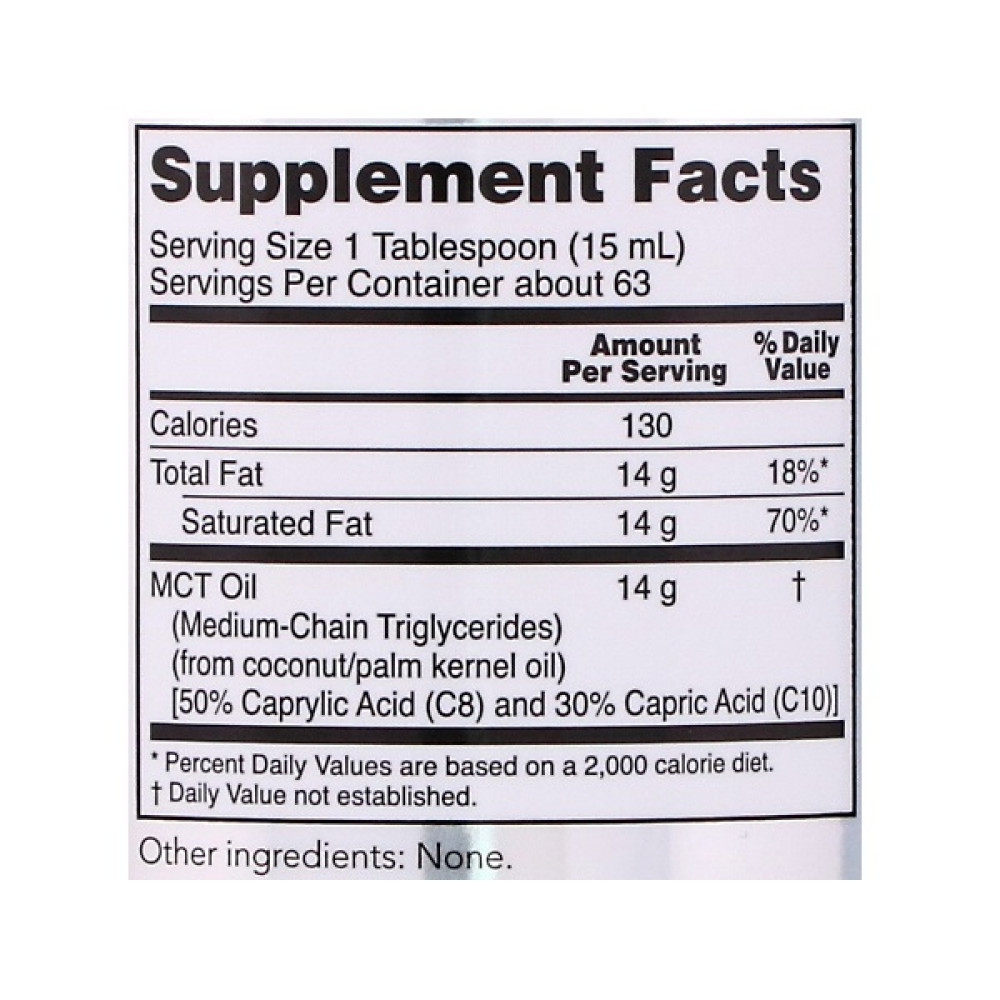 Екстракт для схуднення NOW Foods MCT OIL 946 ml /63 servings/