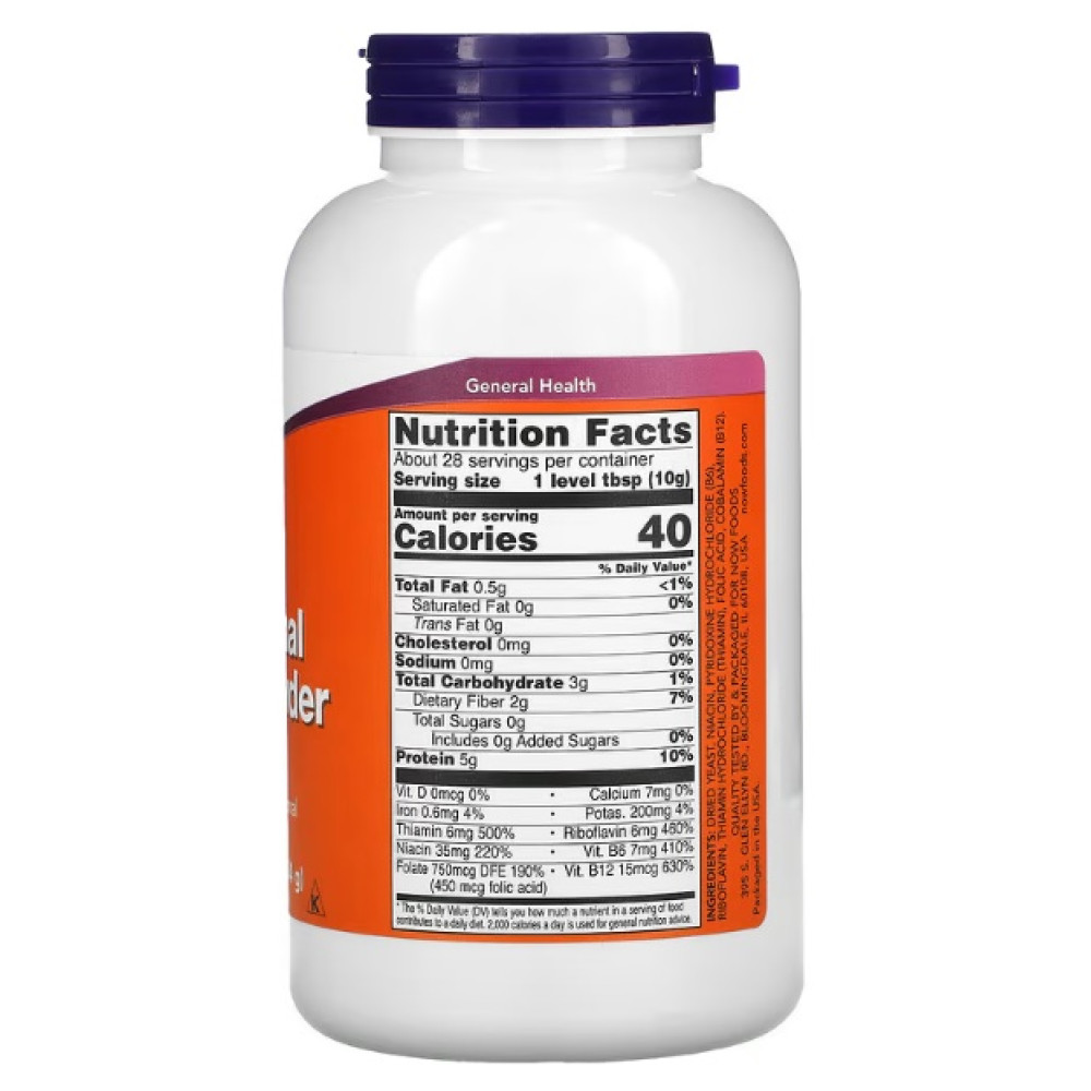 Грибний комплекс NOW Foods Nutritional Yeast 284 g /17 servings/