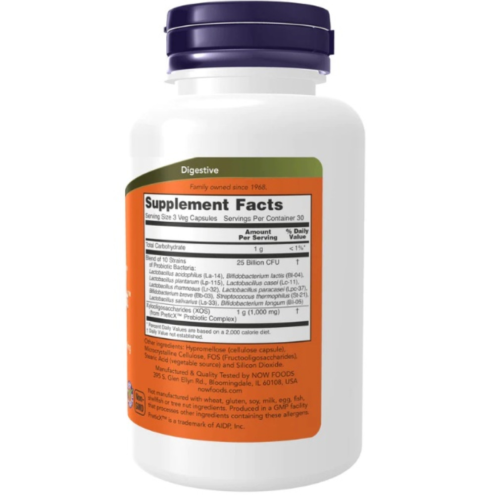 Пробіотик NOW Foods Probiotic-10 Bifido Boost 90 Veg Caps