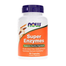 Травні ферменти NOW Foods Super Enzymes 90 Caps
