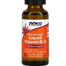 Вітамін D NOW Foods Vitamin D3 Extra Strength 30 ml