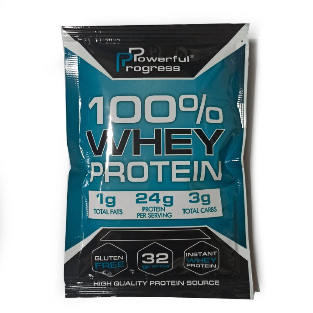 Протеїн Powerful Progress 100% Whey Protein MEGA BOX 20 х 32 g Chocolate