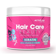 Вітамінно-мінеральний комплекс для спорту Activlab Pharma Hair Care Beauty (5g collagen marine, vitamin C, zinc, biotyna, keratine,selen) 200 g /27 servings/