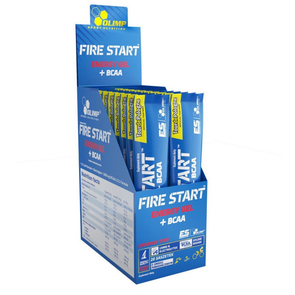 Енергетик Olimp Nutrition Fire Start Energy Gel+BCAA 20 sachet Orange
