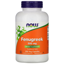 Пажитник NOW Foods Fenugreek 500 mg 250 Veg Caps