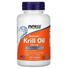 Олія криля NOW Foods Neptune Krill Oil 500 mg 120 Softgels
