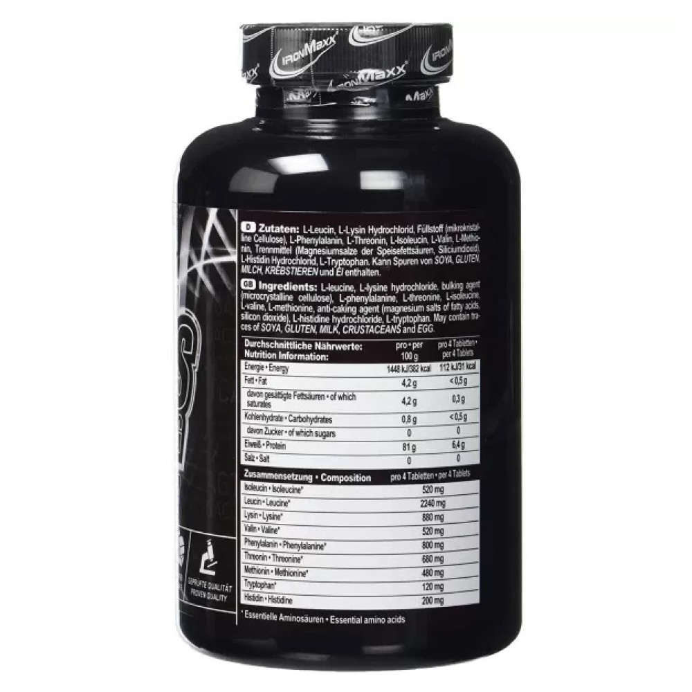 Амінокомплекс для спорту IronMaxx 100% EAAs Ultra Strong 90 Tabs