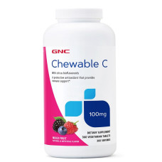 Вітамін C GNC Chewable C 100 mg 360 Veg Tabs Berries