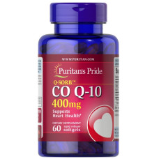 Коензим Puritan's Pride Q-Sorb Co Q-10 400 mg 60 Caps