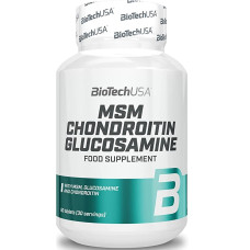Хондропротектор (для спорту) BioTechUSA MSM Chondroitin Glucosamine 60 Tabs Хондропротектор (для спорту) BioTechUSA MSM Chondroitin Glucosamine 60 Tabs