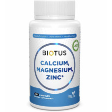 Мультимінеральний комплекс Biotus Calcium Magnesium Zinc with Vitamin D3 100 Caps BIO-530999