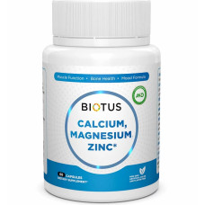 Мультимінеральний комплекс Biotus Calcium Magnesium Zinc with Vitamin D3 60 Caps BIO-530982
