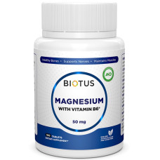 Мікроелемент Магній Biotus Magnesium with Vitamin B6 100 Tabs BIO-530210