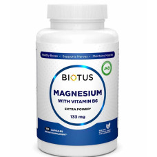 Мікроелемент Магній Biotus Magnesium with Vitamin B6 150 Caps BIO-530180