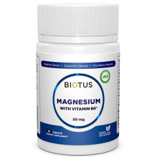 Мікроелемент Магній Biotus Magnesium with Vitamin B6 60 Tabs BIO-530203