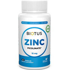 Мікроелемент Цинк Biotus Zinc Picolinate 15 mg 100 Caps BIO-530470