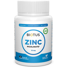 Мікроелемент Цинк Biotus Zinc Picolinate 15 mg 60 Caps BIO-530463